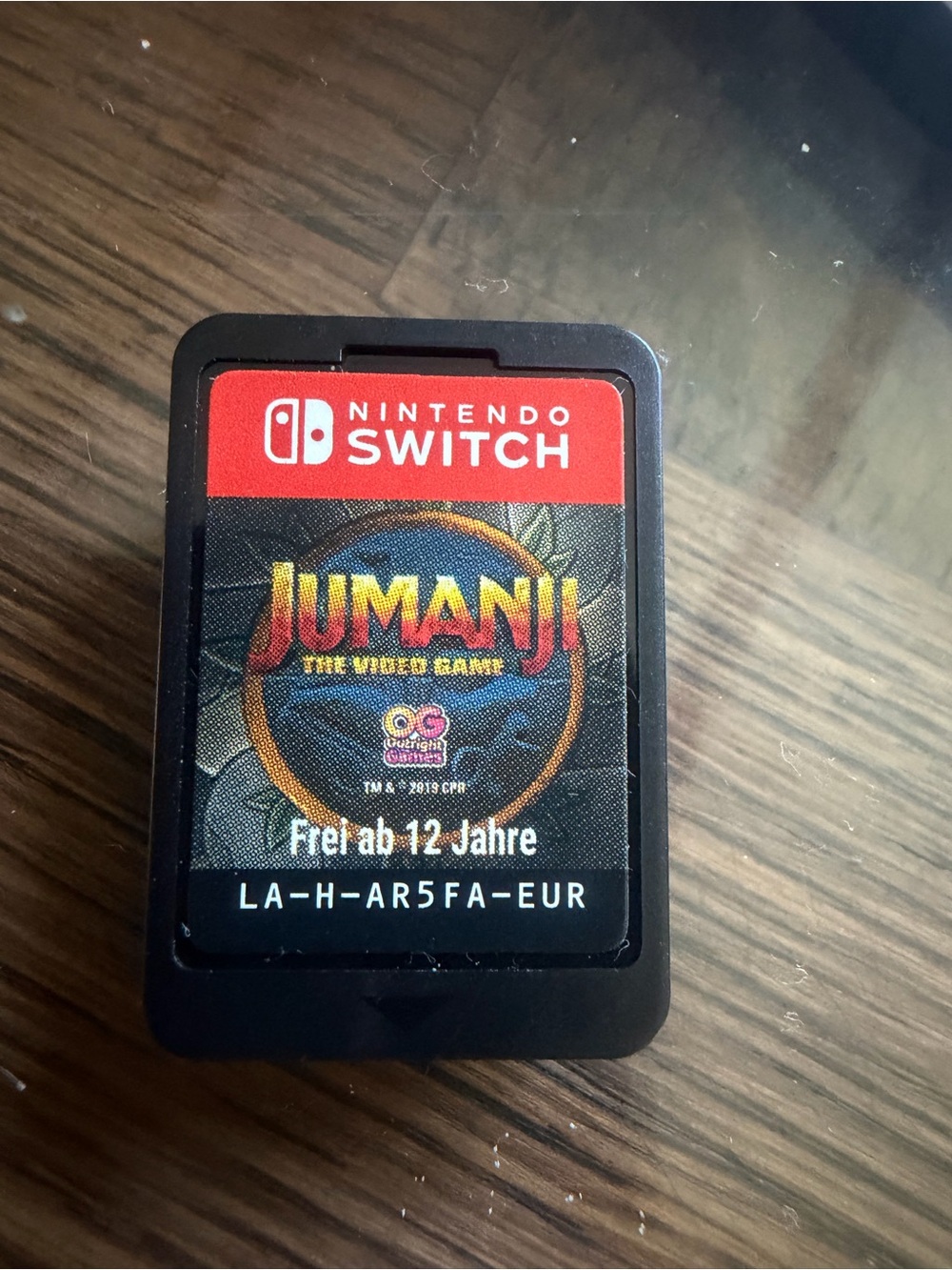 Nintendo Switch Jumanji Game Card - Black and Red Label
